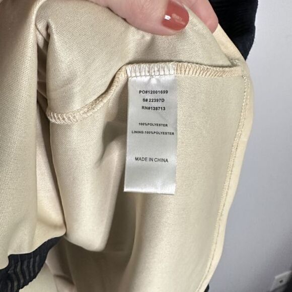 Doe & Rae Navy Shirt Dress  L - Picture 11 of 13